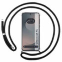 Funda Colgante Transparente para Samsung Galaxy S25 FE 5G con Cordon Negro