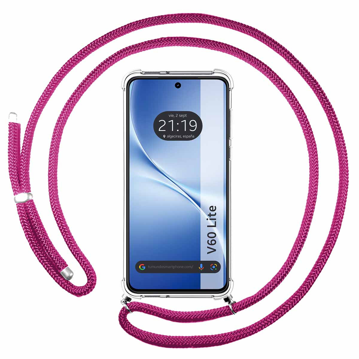 Funda Colgante Transparente para Vivo V60 Lite...