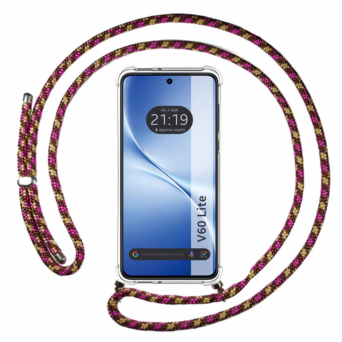 Funda Colgante Transparente para Vivo V60 Lite...