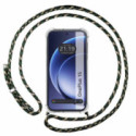 Funda Colgante Transparente para Oneplus 15 5G con Cordon Verde / Dorado