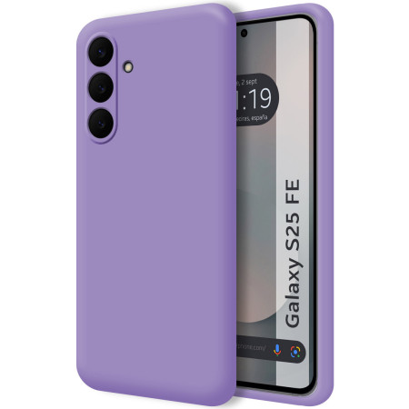 Funda Silicona Líquida Ultra Suave para Samsung Galaxy S25 FE 5G color Morada