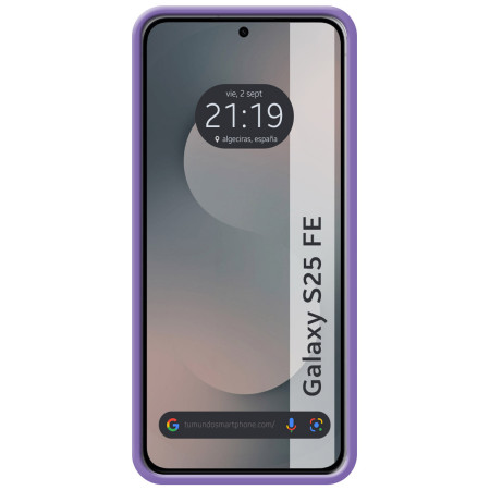Funda Silicona Líquida Ultra Suave para Samsung Galaxy S25 FE 5G color Morada