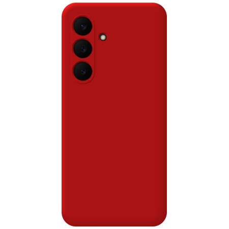 Funda Silicona Líquida Ultra Suave para Samsung Galaxy S25 FE 5G color Roja