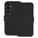 Funda Silicona Suave con Tapa para Samsung Galaxy S25 FE 5G color Negra