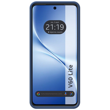 Funda Silicona Líquida Ultra Suave para Vivo V60 Lite 5G color Azul