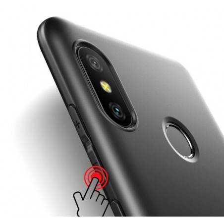 Funda Gel Tpu Tipo Mate Negra para Xiaomi Mi Max 3