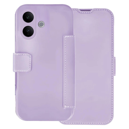 Funda Silicona Suave con Tapa para Vivo V60 Lite 5G color Morada