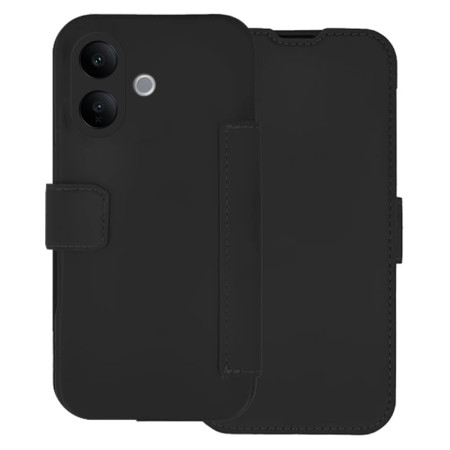 Funda Silicona Suave con Tapa para Vivo V60 Lite 5G color Negra