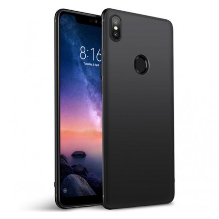 Funda Gel Tpu Tipo Mate Negra para Xiaomi Redmi Note 6 Pro