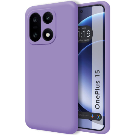 Funda Silicona Líquida Ultra Suave para Oneplus 15 5G color Morada