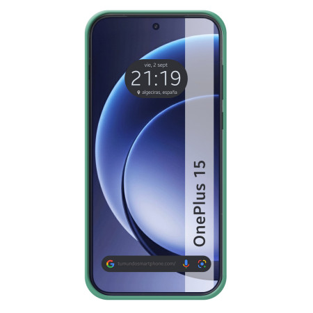 Funda Silicona Líquida Ultra Suave para Oneplus 15 5G color Verde