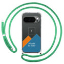 Personaliza tu Funda Colgante Transparente para Google Pixel 10 / 10 Pro 5G con Cordon Verde Agua Dibujo Personalizada