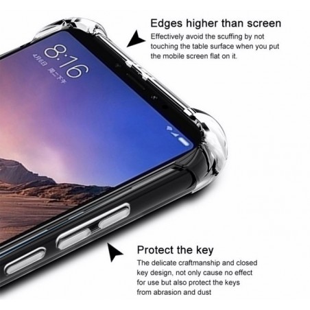 Funda Gel Tpu Anti-Shock Transparente para Xiaomi Redmi Note 6 Pro