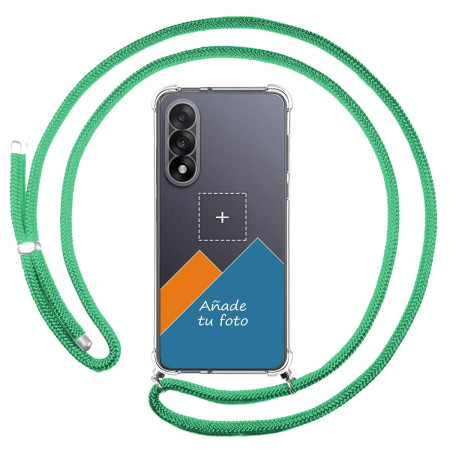 Personaliza tu Funda Colgante Transparente para Oneplus Nord 5 5G con Cordon Verde Agua Dibujo Personalizada