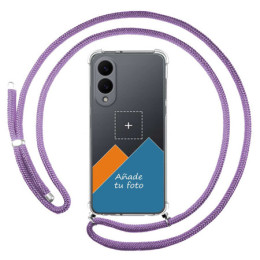 Personaliza tu Funda Colgante Transparente para Samsung...