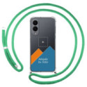 Personaliza tu Funda Colgante Transparente para Samsung Galaxy S25 Edge 5G con Cordon Verde Agua Dibujo Personalizada