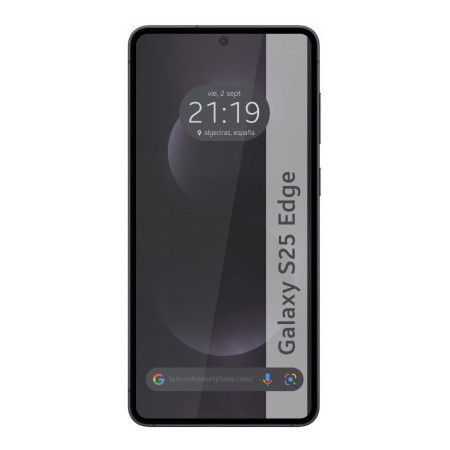 Protector Cristal Templado Completo 5D Full Glue Negro para Samsung Galaxy S25 Edge 5G Vidrio