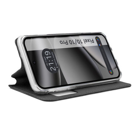 Funda Libro de Polipiel con tarjetero para Google Pixel 10 / 10 Pro 5G color Negra