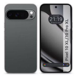 Funda Silicona Gel TPU Transparente para Google Pixel 10...