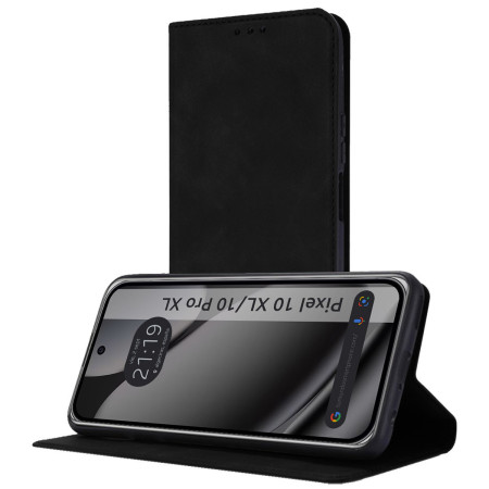 Funda Libro de Polipiel con tarjetero para Google Pixel 10 Pro XL 5G color Negra