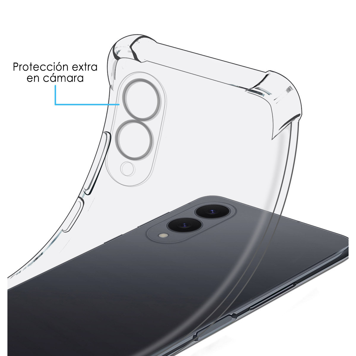 Funda Silicona Antigolpes Transparente para...