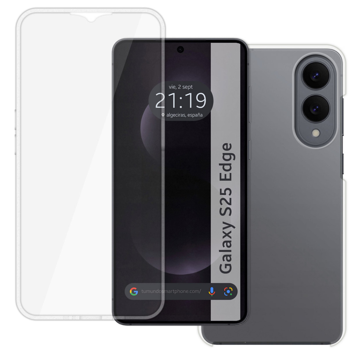 Funda Doble Transparente Pc + Tpu Full Body 360...