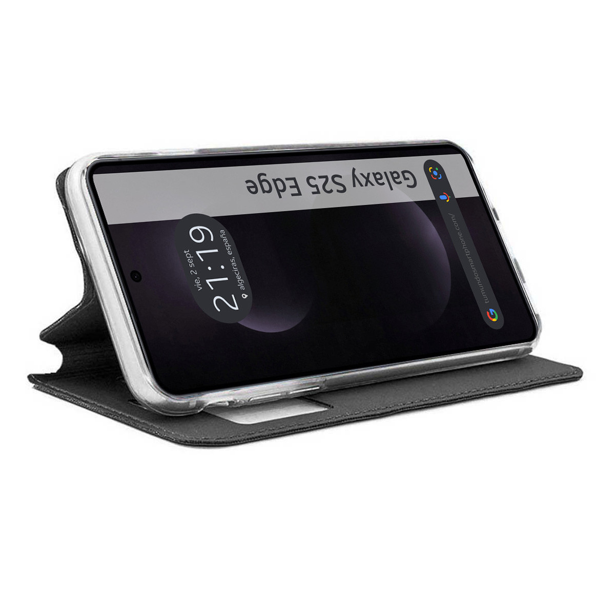 Funda Libro Soporte con Ventana para Samsung...