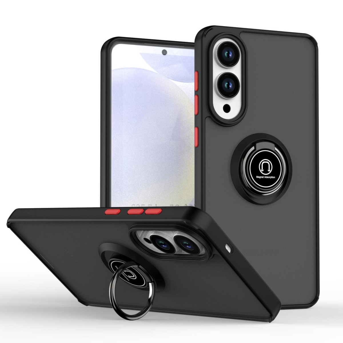 Funda Mate con Borde Negro y Anillo Giratorio...