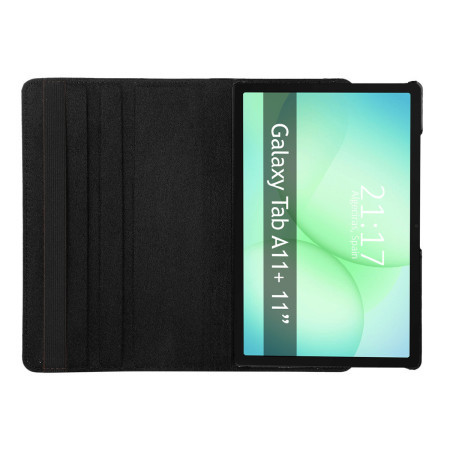 Funda Giratoria 360 para Samsung Galaxy Tab A11+ Plus color Negra