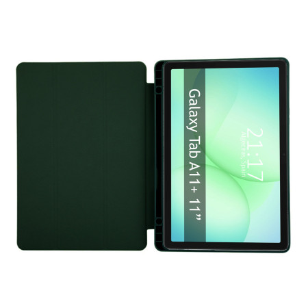Funda con tapa Smart para Samsung Galaxy Tab A11+ Plus color Verde