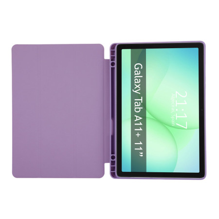 Funda con tapa Smart para Samsung Galaxy Tab A11+ Plus color Morada