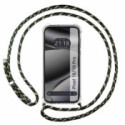 Funda Colgante Transparente para Google Pixel 10 / 10 Pro 5G con Cordon Verde / Dorado
