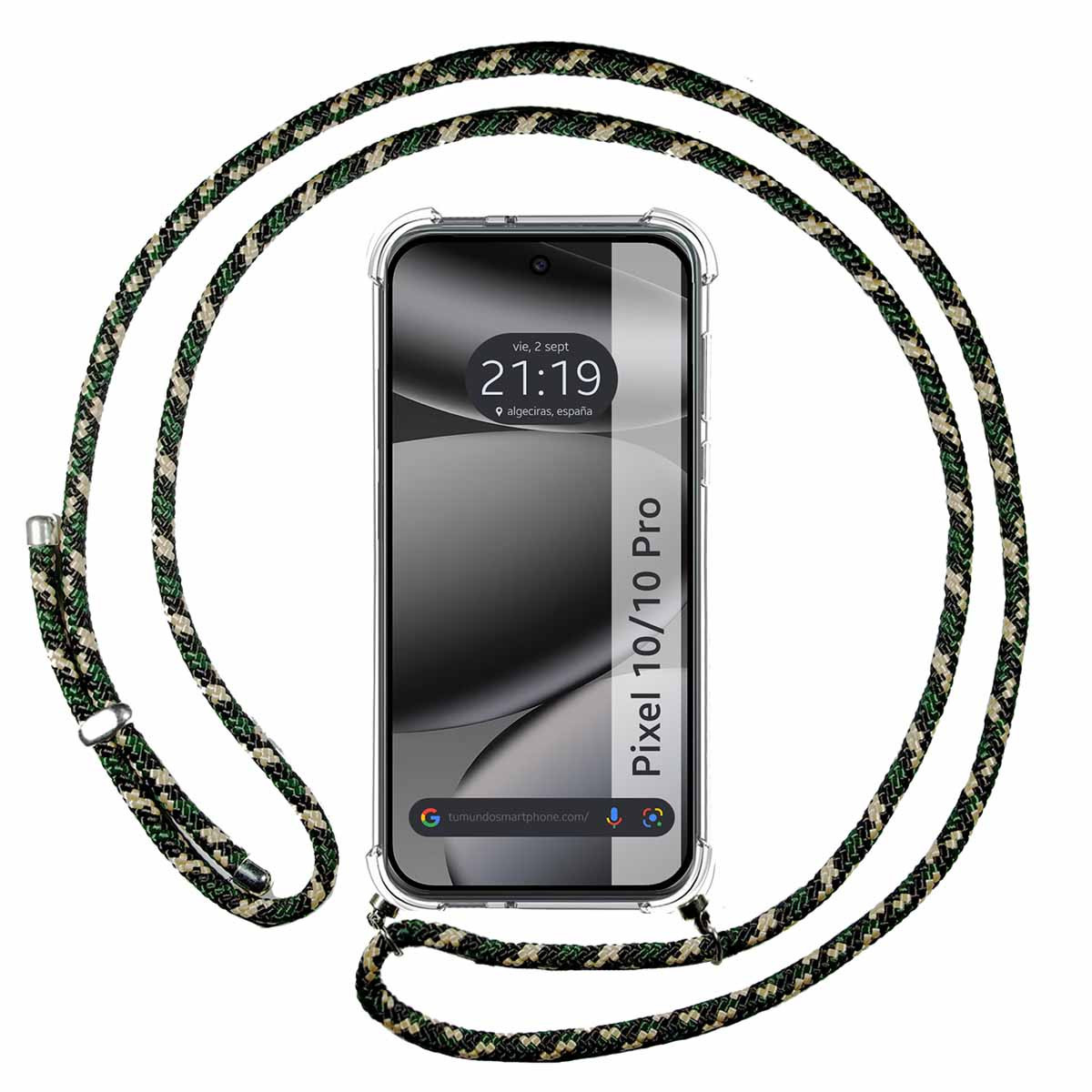 Funda Colgante Transparente para Google Pixel...