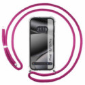 Funda Colgante Transparente para Google Pixel 10 / 10 Pro 5G con Cordon Rosa Fucsia