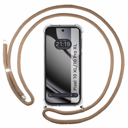 Funda Colgante Transparente para Google Pixel 10 Pro XL 5G con Cordon Camel