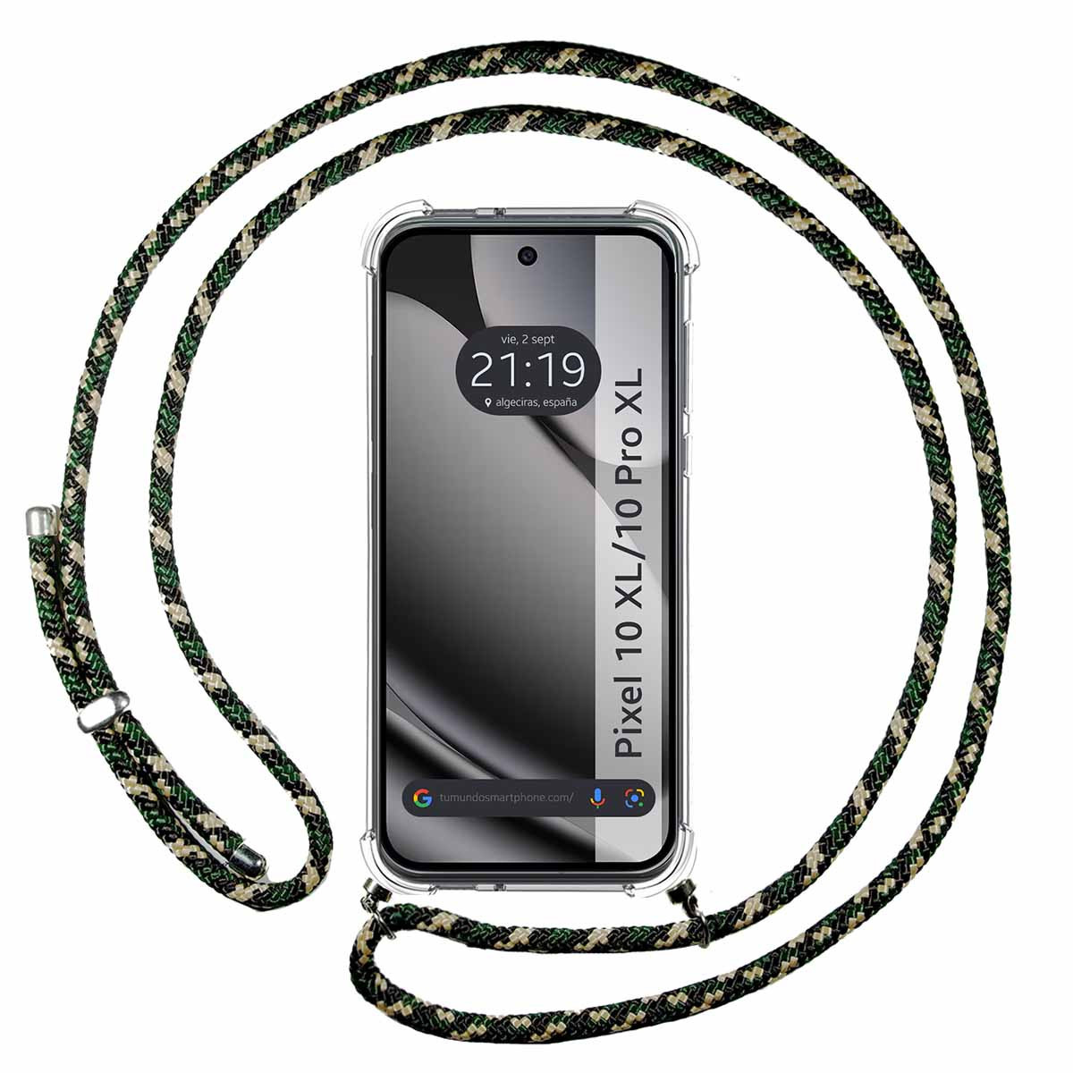 Funda Colgante Transparente para Google Pixel...