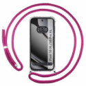 Funda Colgante Transparente para Google Pixel 10 Pro XL 5G con Cordon Rosa Fucsia