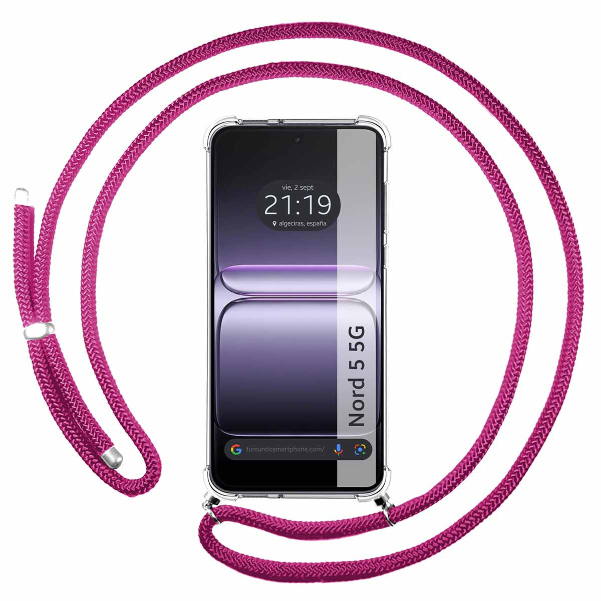 Funda Colgante Transparente para Oneplus Nord 5...