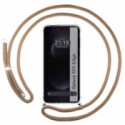 Funda Colgante Transparente para Samsung Galaxy S25 Edge 5G con Cordon Camel