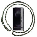 Funda Colgante Transparente para Samsung Galaxy S25 Edge 5G con Cordon Verde / Dorado