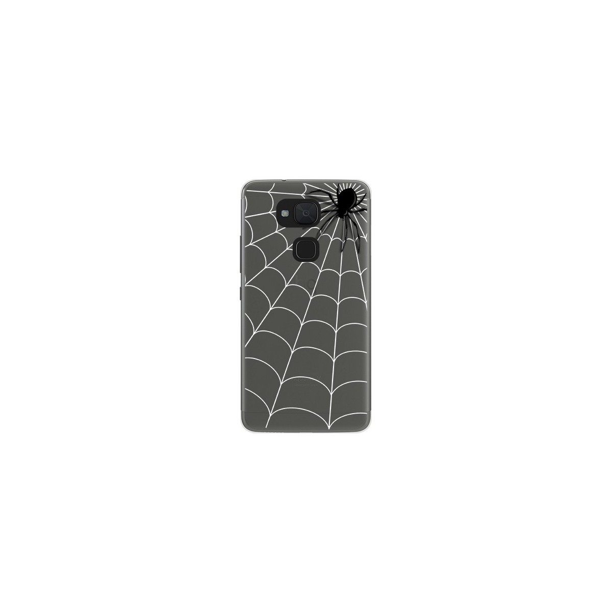 Funda Gel Transparente para Bq Aquaris V Plus / Vs Plus Diseño Araña Dibujos