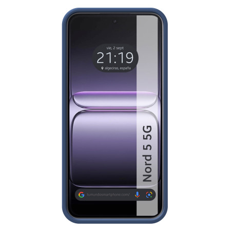 Funda Silicona Líquida Ultra Suave para Oneplus Nord 5 5G color Azul