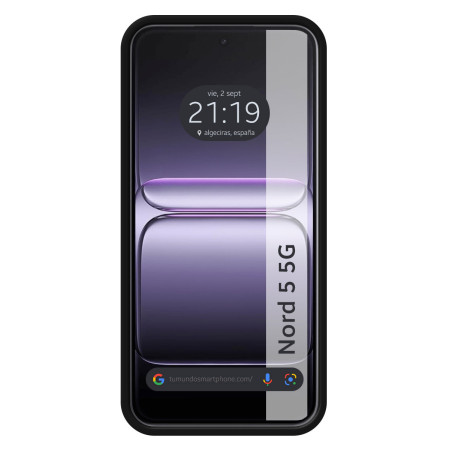 Funda Silicona Líquida Ultra Suave para Oneplus Nord 5 5G color Negra