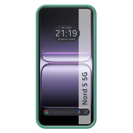 Funda Silicona Líquida Ultra Suave para Oneplus Nord 5 5G color Verde