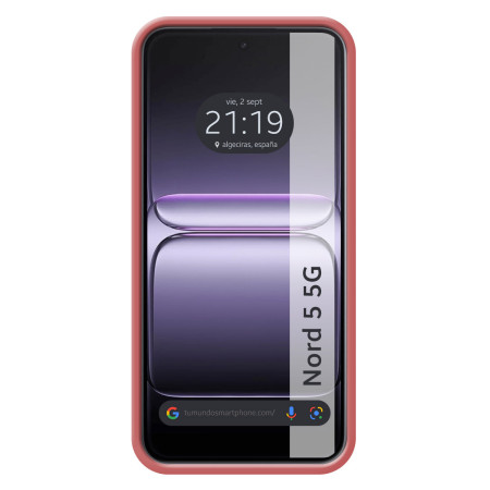 Funda Silicona Líquida Ultra Suave para Oneplus Nord 5 5G color Rosa