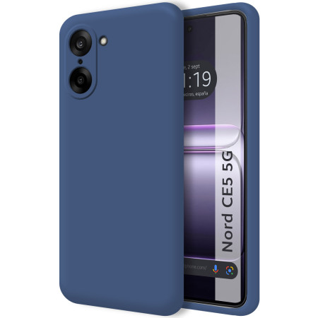 Funda Silicona Líquida Ultra Suave para OnePlus Nord CE5 5G color Azul