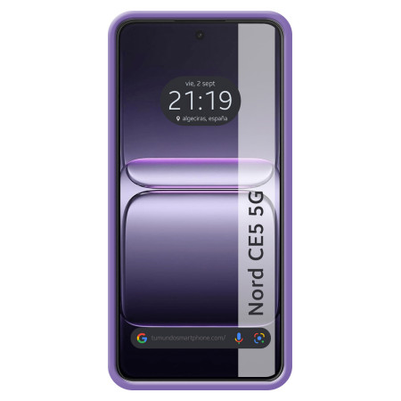 Funda Silicona Líquida Ultra Suave para OnePlus Nord CE5 5G color Morada
