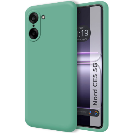 Funda Silicona Líquida Ultra Suave para OnePlus Nord CE5 5G color Verde