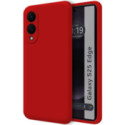 Funda Silicona Líquida Ultra Suave para Samsung Galaxy S25 Edge 5G color Roja