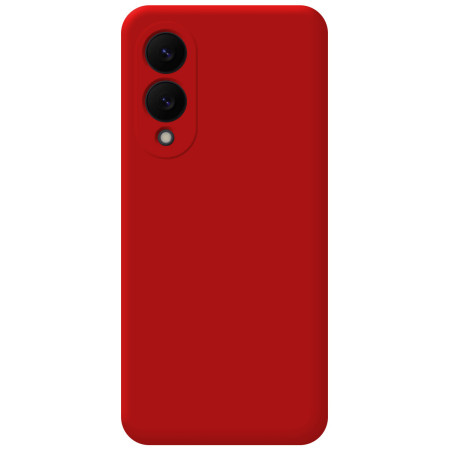 Funda Silicona Líquida Ultra Suave para Samsung Galaxy S25 Edge 5G color Roja